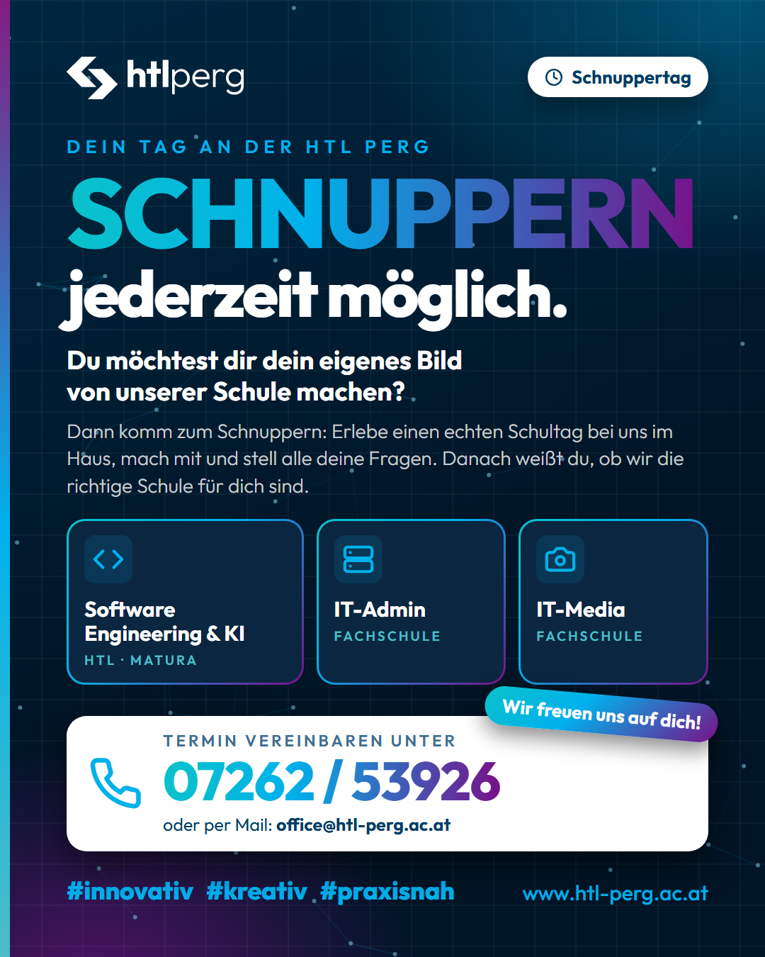 Schnuppern ist jederzeit möglich